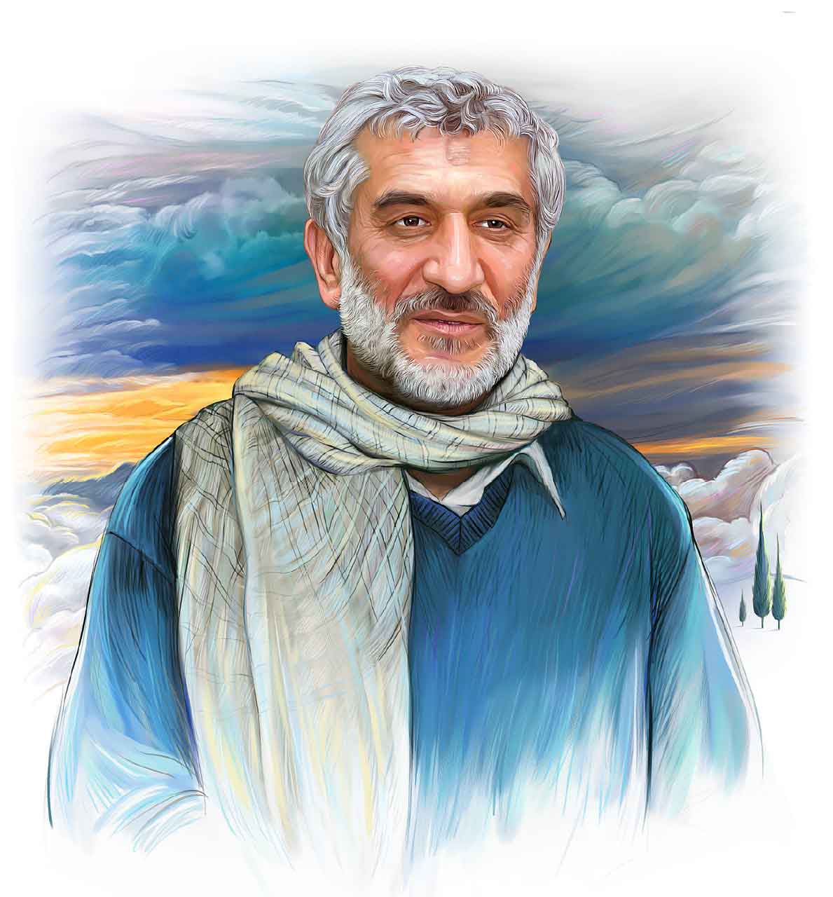 تصویرسازی چهره حاج عبدالله والی