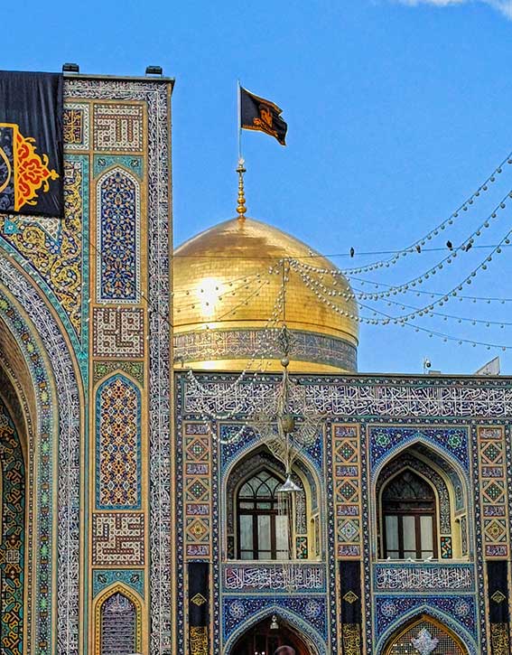 تصویر گنبد حرم امام رضا علیه السلام