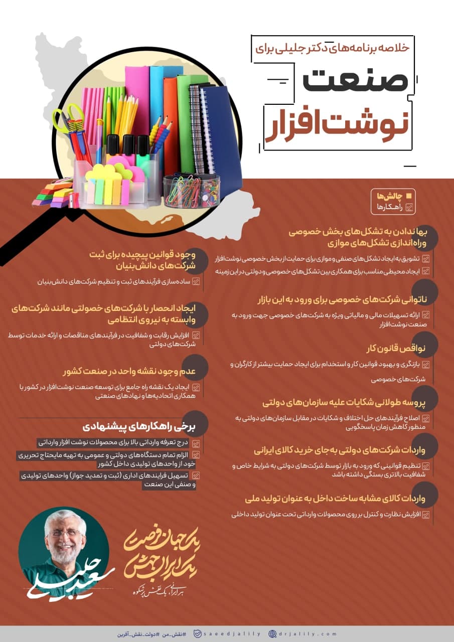 پوستر برنامه های دکتر جلیلی