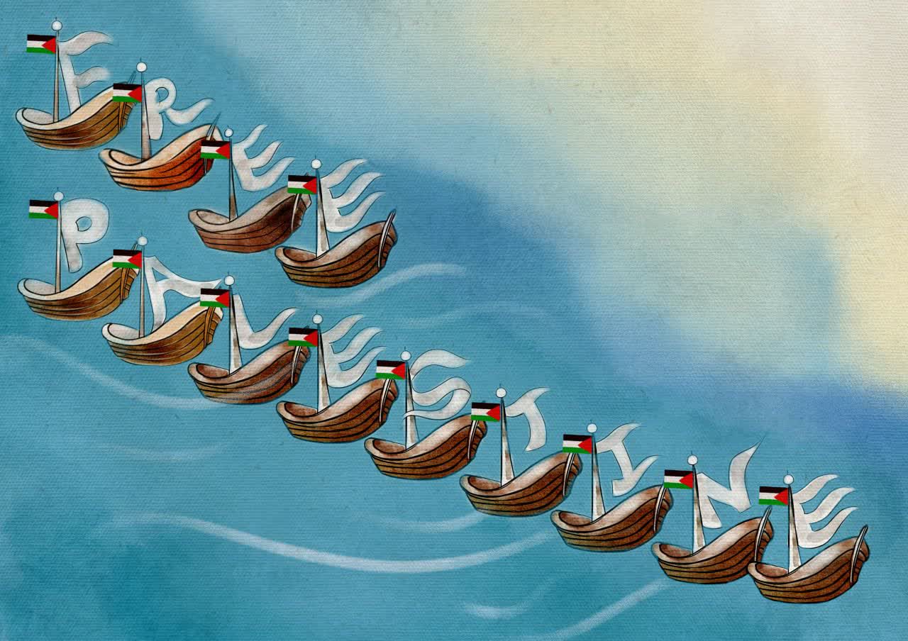 کشتی صمود کاروان آزادی 