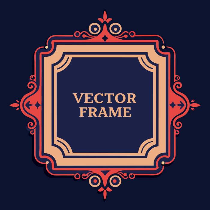 وکتور قاب فانتزی