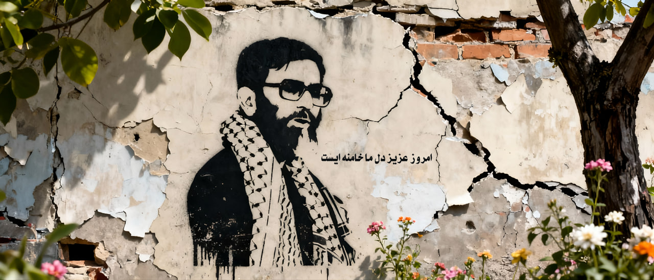 گرافیتی رهبری. عزیزما