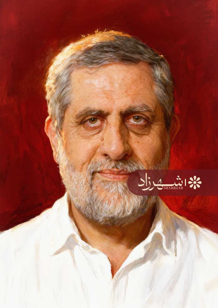 نقاشی چهره شهید محمدسعید ایزدی(حاج رمضان)
