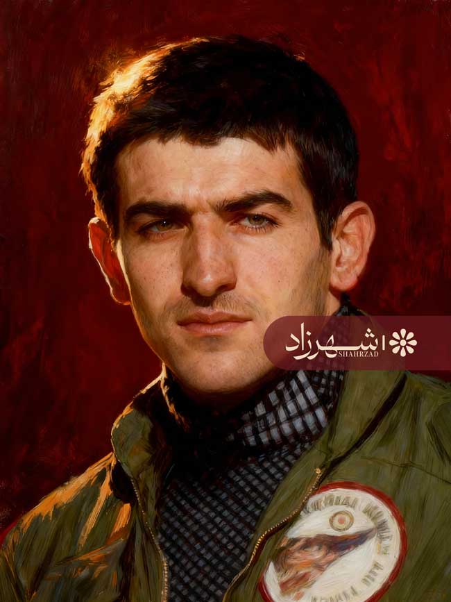 نقاشی چهره شهید عباس بابایی