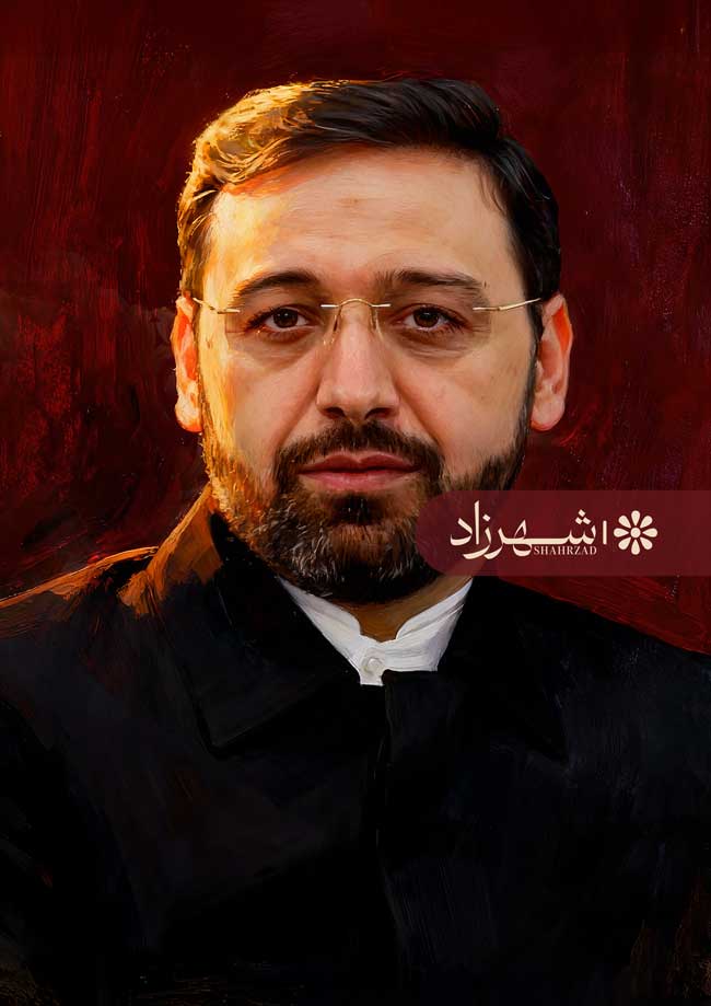 نقاشی چهره شهید مالک رحمتی