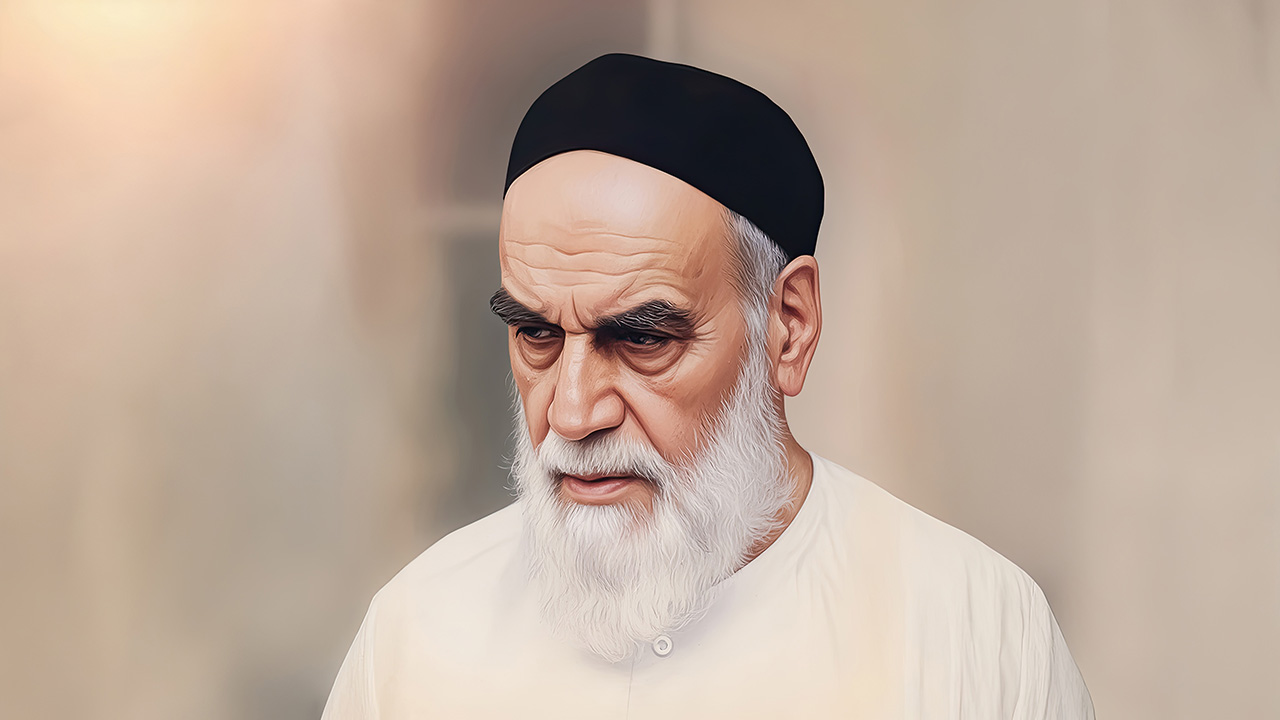 تصویرسازی پرتره امام خمینی (ره)