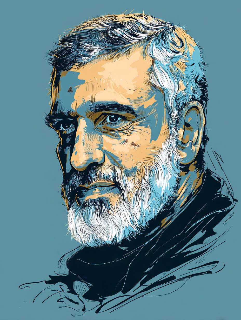 تصویرسازی سردار شهید امیرعلی حاجی زاده