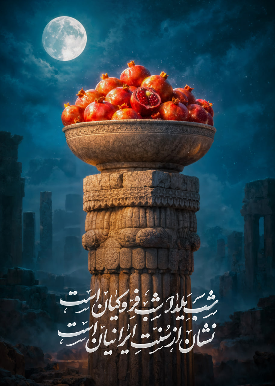 پوستر شب یلدا (به همراه نسخه بدون متن)