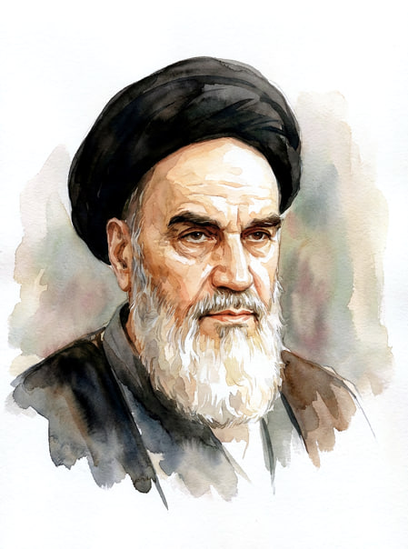 تصویرسازی چهره امام خمینی