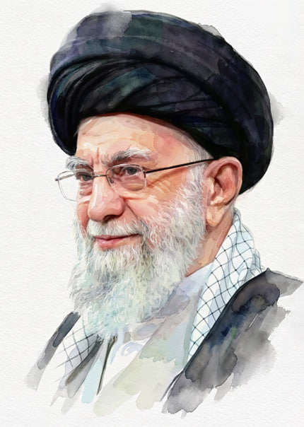تصویرسازی چهره امام خامنه‌ای