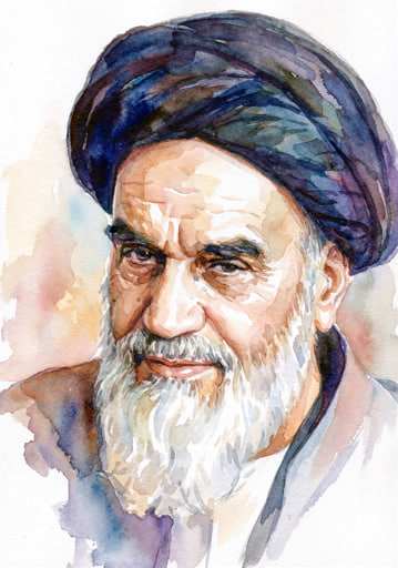 تصویرسازی چهره امام خمینی