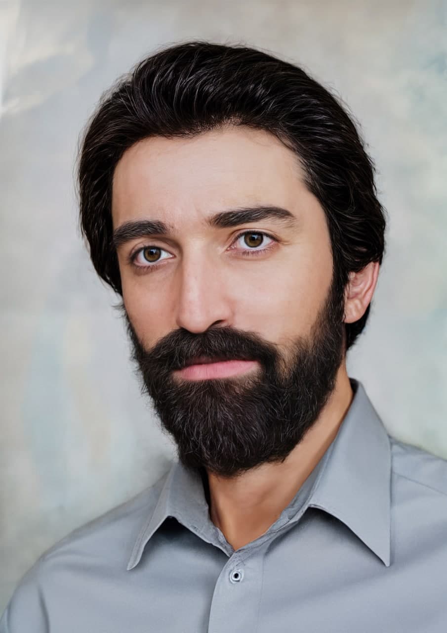 تصویر بازسازی شده باکیفیت از شهید مرتضی گرکانی