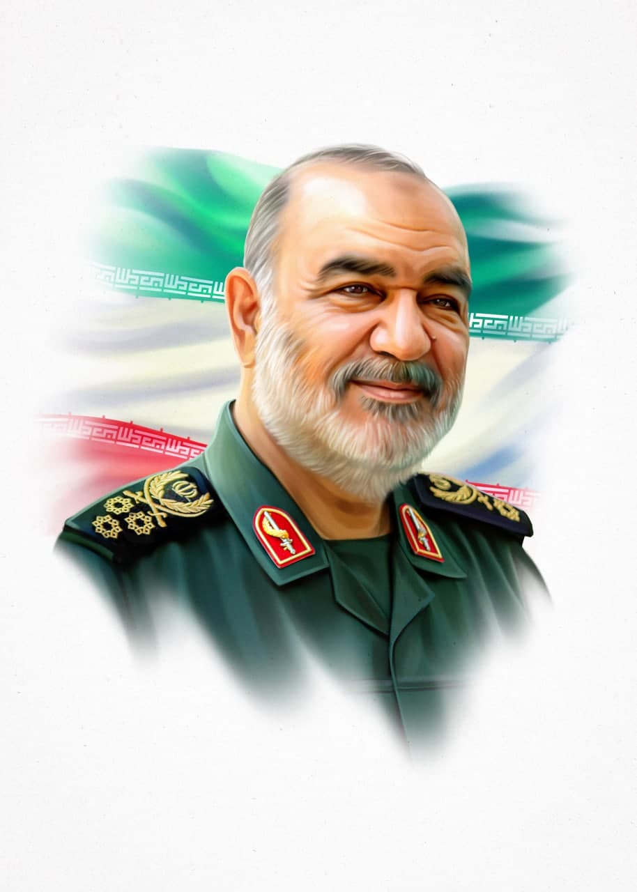تصویرسازی چهره سردار شهید حسین سلامی