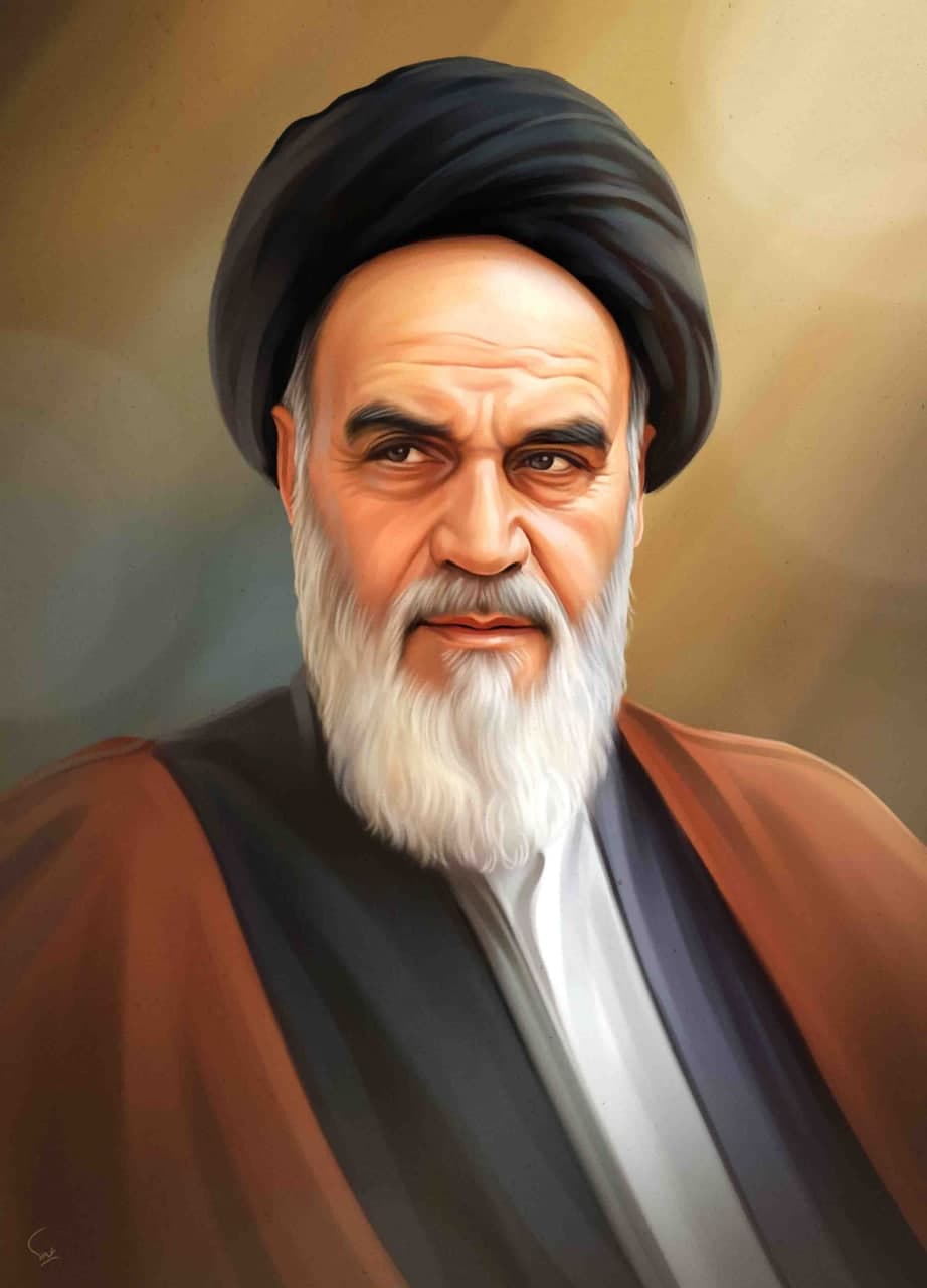 تصویرسازی چهره امام خمینی