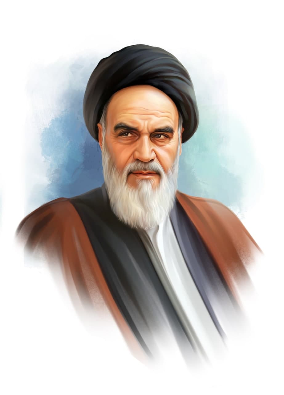 تصویرسازی چهره امام خمینی