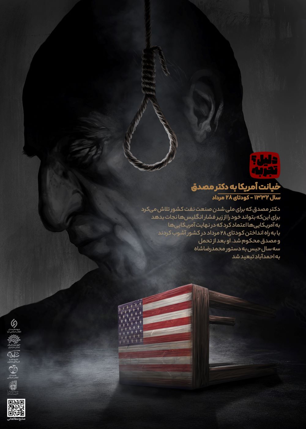 پوستر خیانت آمریکا به دولت دکتر مصدق