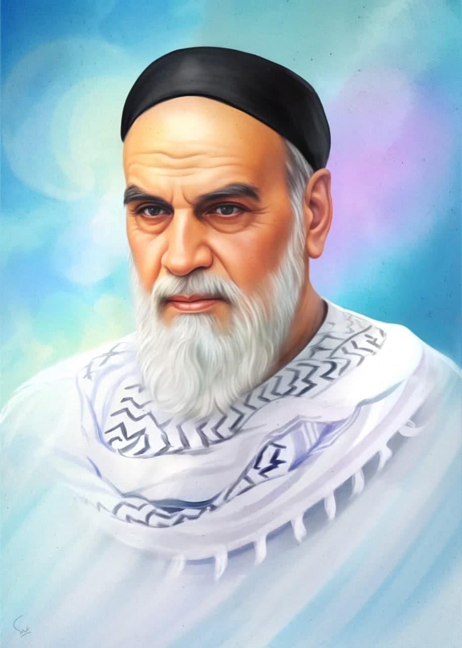 تصویرسازی چهره امام خمینی