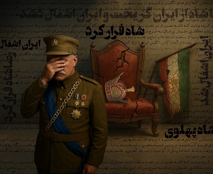 فرار رضا شاه