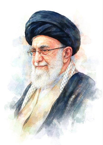 تصویرسازی چهره امام خامنه‌ای