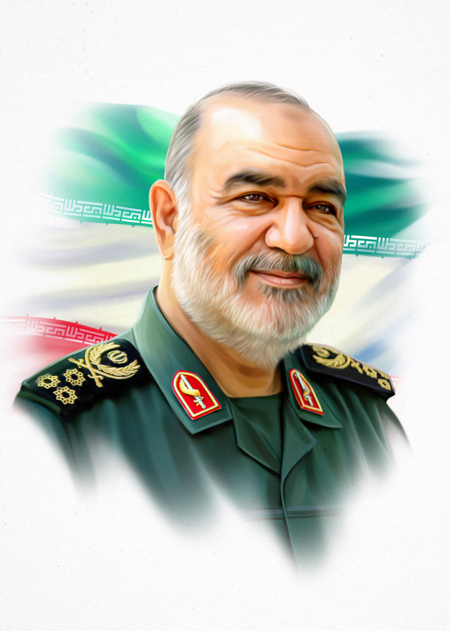 تصویرسازی چهره سردار شهید حسین سلامی