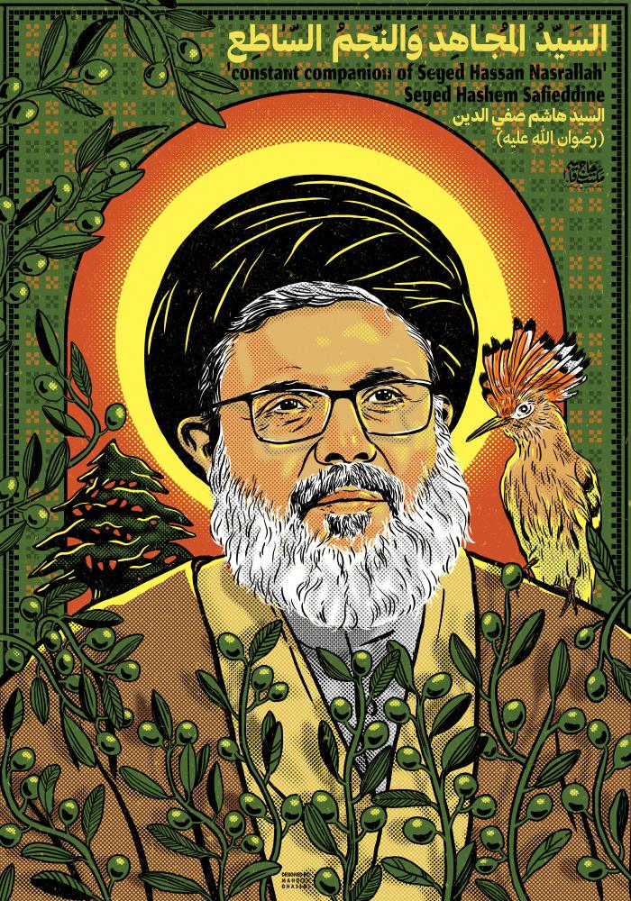 تصویرسازی چهره شهید سید هاشم صفی الدین