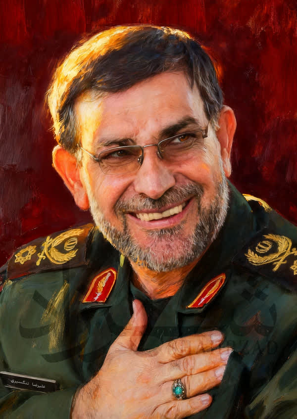 تصویرسازی شهید علیرضا تنگسیری