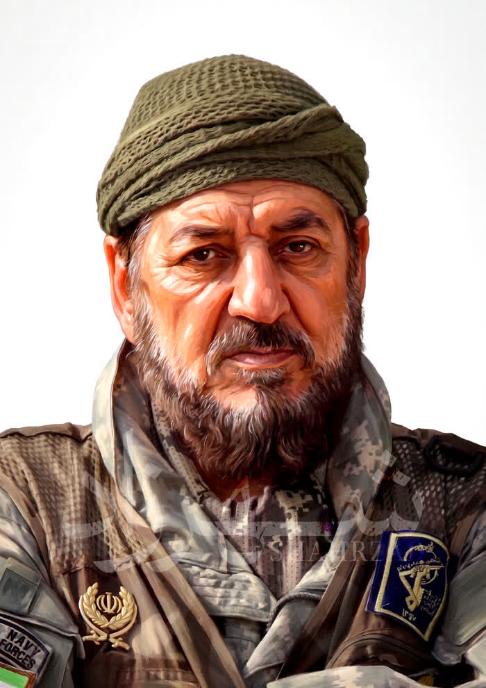 تصویرسازی شهید سردار محمد ناظری
