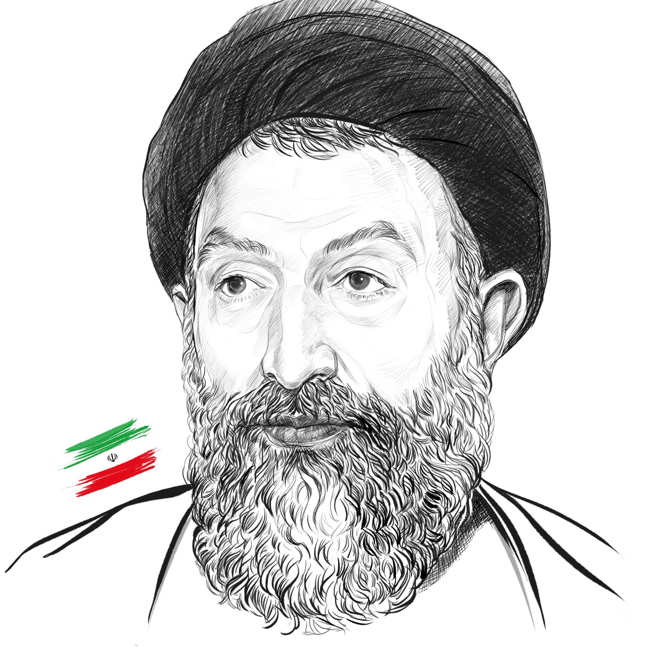 تصویرسازی چهره شهید آیت الله سید محمد حسینی بهشتی