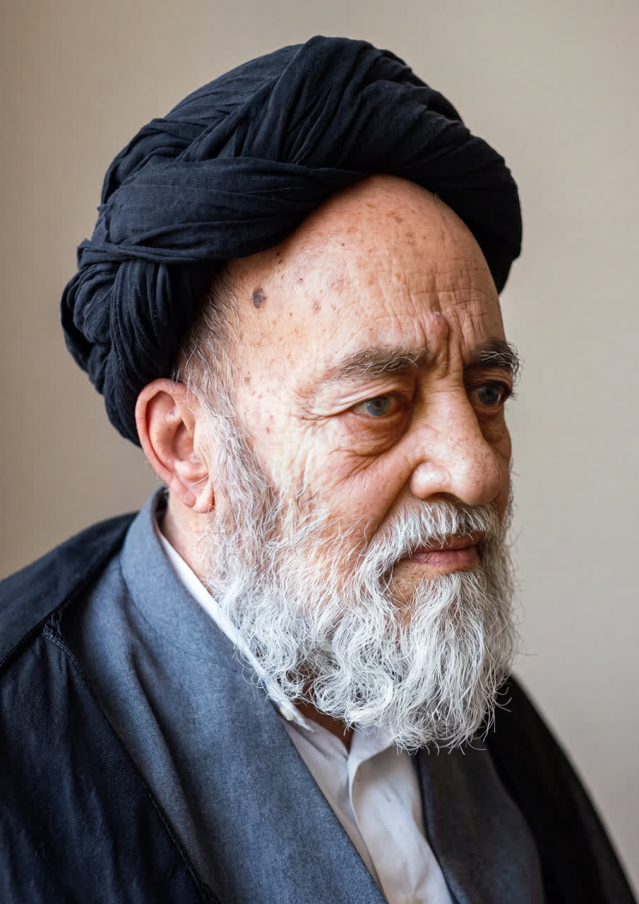تصویر بازسازی شده باکیفیت از علامه سید محمدحسین طباطبایی