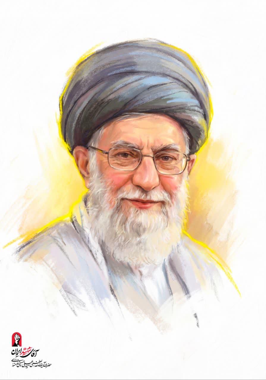 تصویرسازی چهره آقای شهید ایران