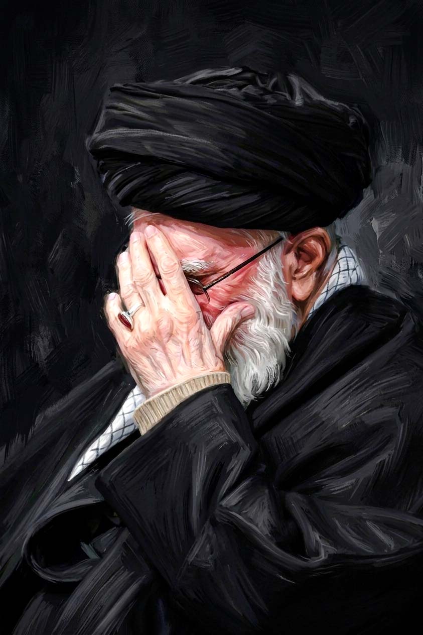 عکسهای آقای خامنه ای رنگ روغن