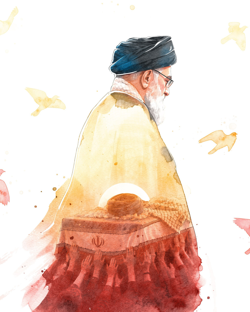تصویرسازی غروب آخرین دیدار با رهبر شهید