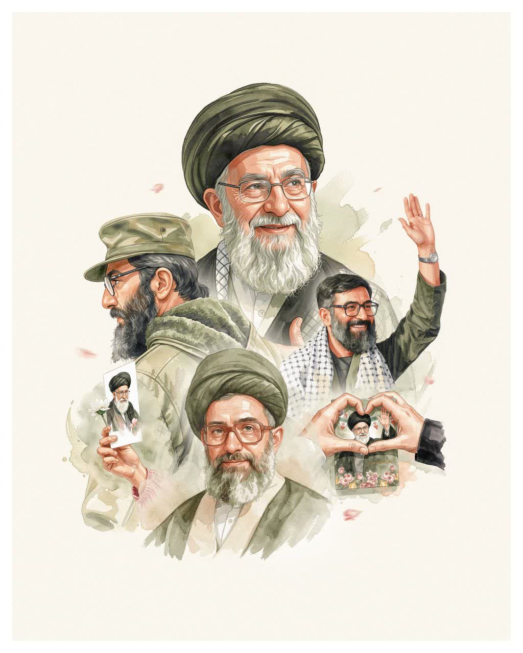 تصویرسازی شهید سید علی خامنه ای