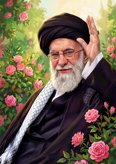 تصویرسازی چهره شهید سید علی حسینی خامنه ای