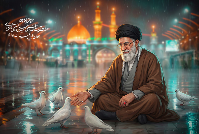 امام شهید مهمان اباعبدالله الحسین علیه السلام