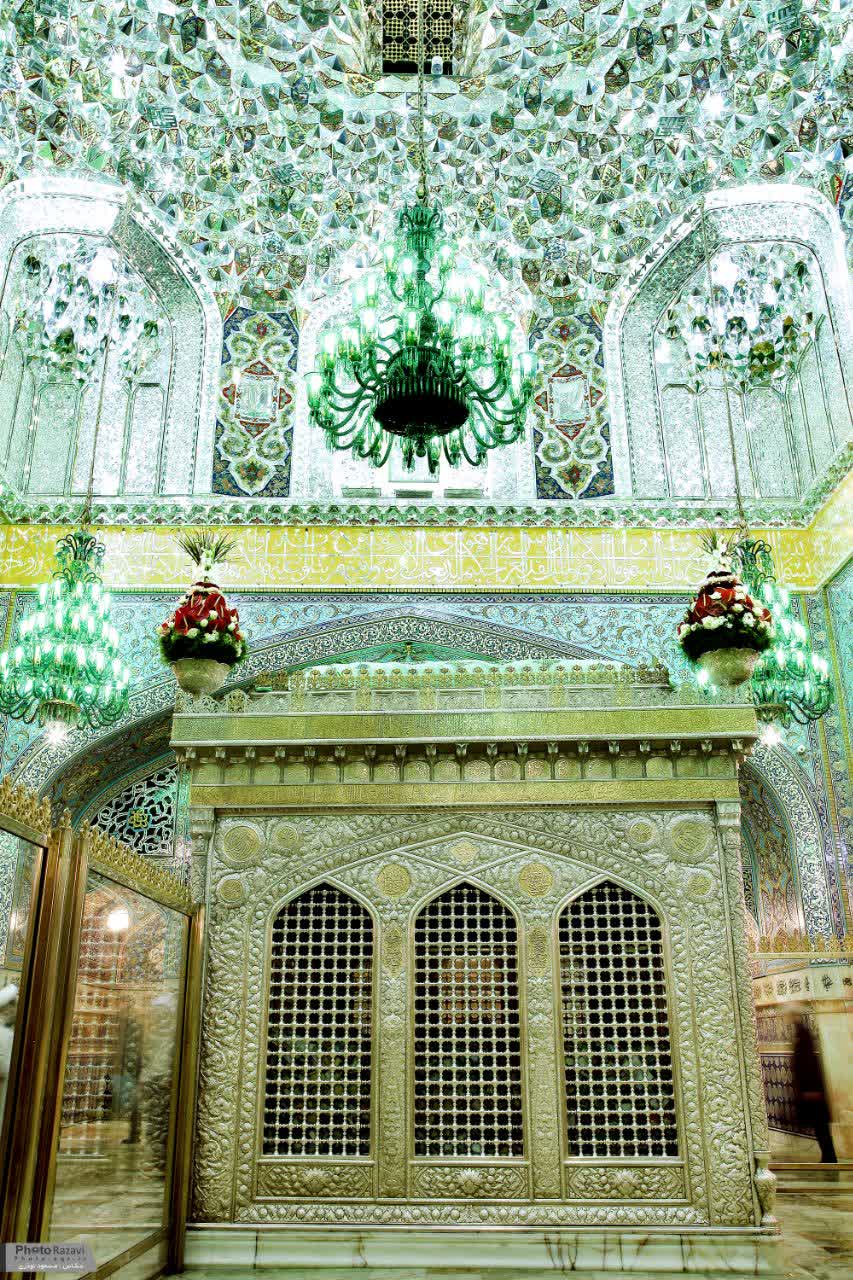 تصویر باکیفیت از ضریح مطهر علی بن موسی الرضا علیه السلام