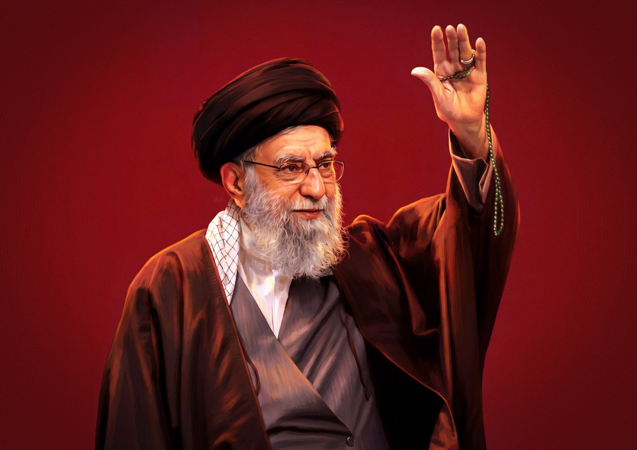 تصویرسازی چهره شهید آیت الله سید علی حسینی خامنه ای