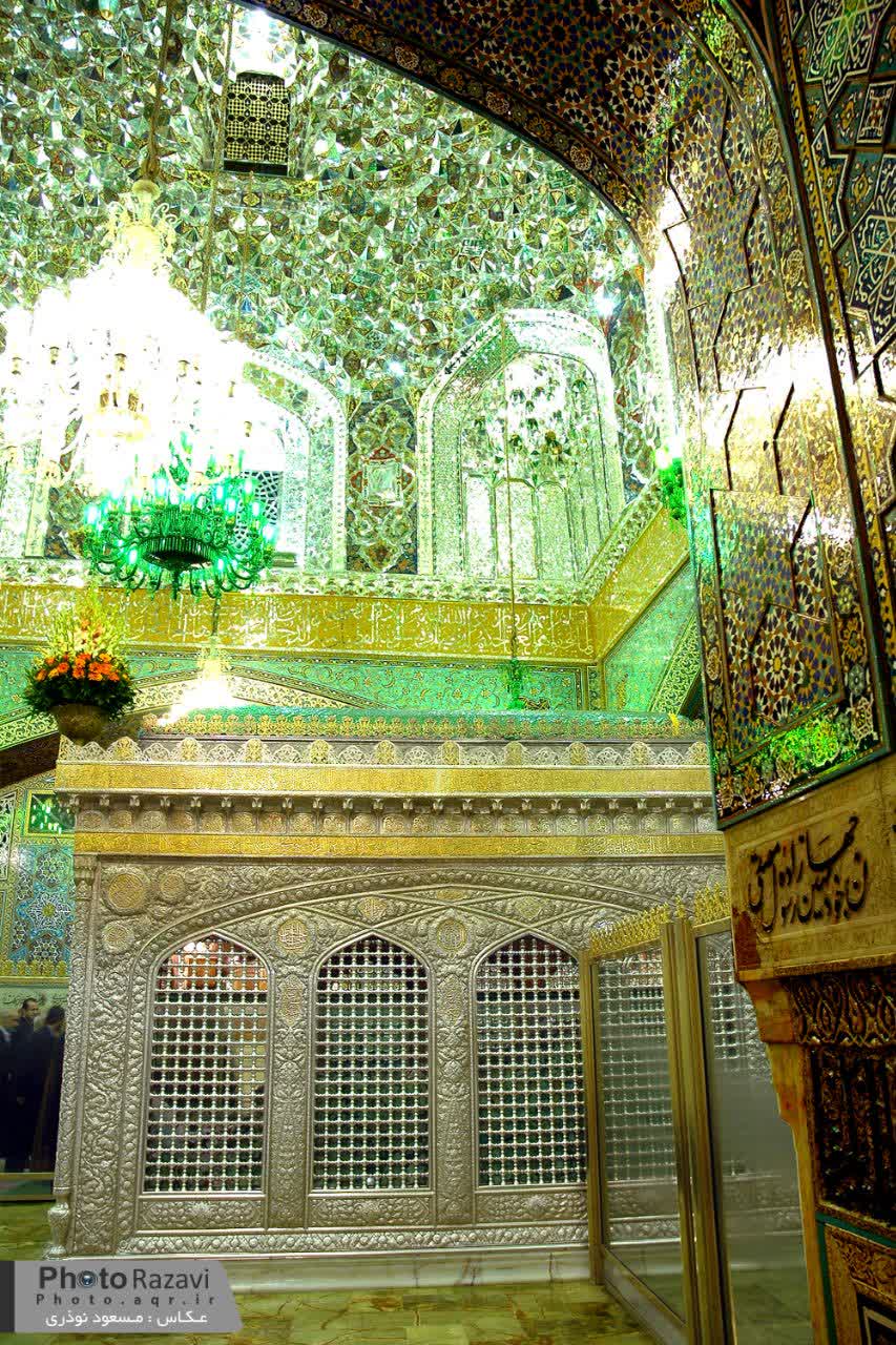 تصویر باکیفیت ضریح مطهر امام رضا علیه السلام
