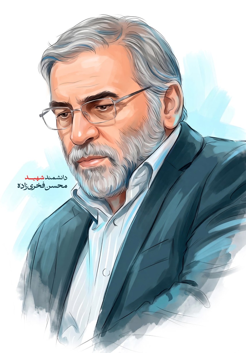 تصویرسازی چهره شهید محسن فخری زاده