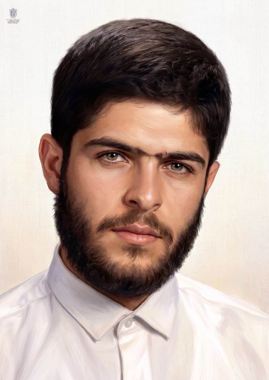 تصویرسازی چهره عارف شهید مسعود ملاء