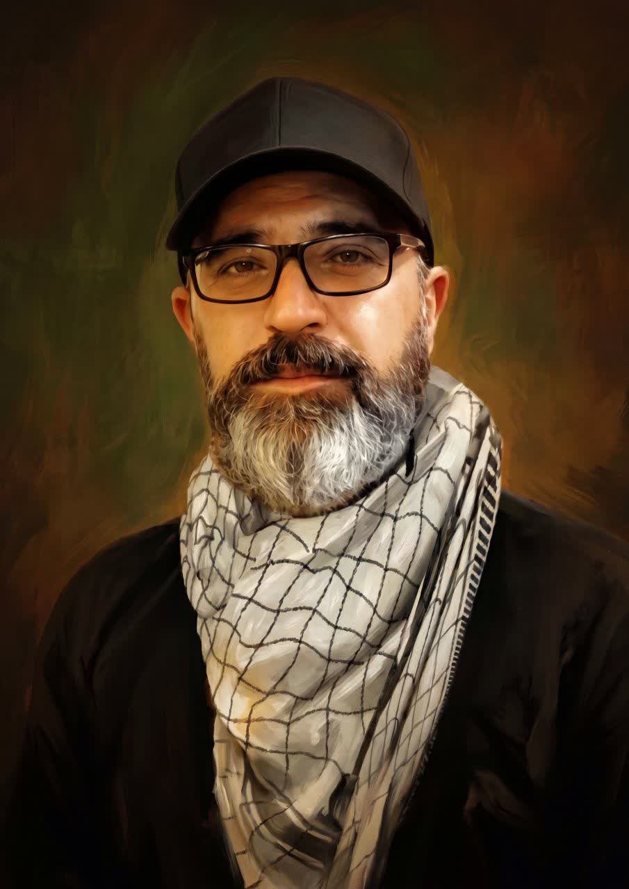 تصویرسازی چهره شهید سجاد منصوری