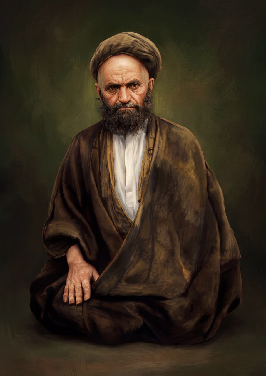 تصویرسازی چهره آیت الله سید علی قاضی طباطبایی