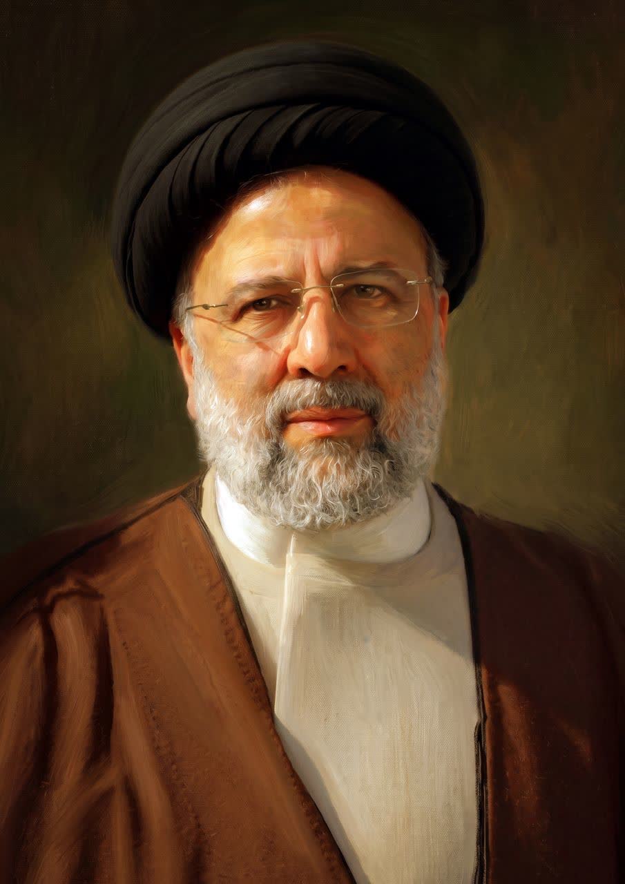 تصویرسازی چهره شهید سید ابراهیم رئیسی