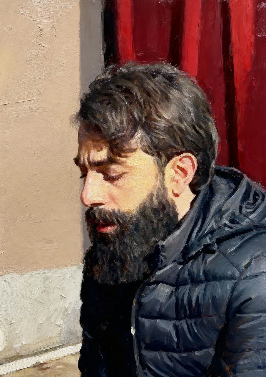 تصویرسازی چهره مرحوم حسین بختیاری