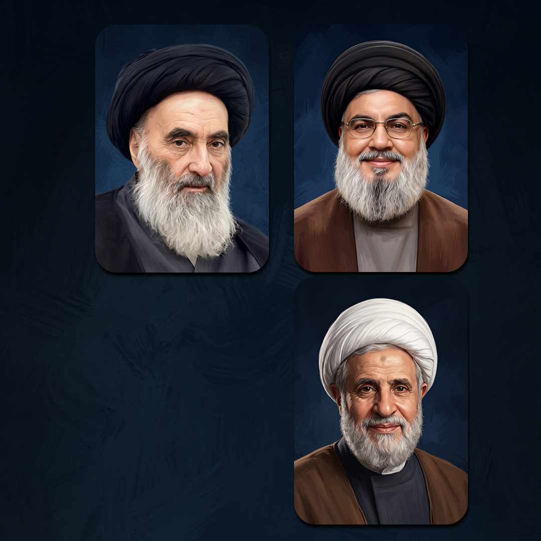 تصاویر رهبران جبهه مقاومت