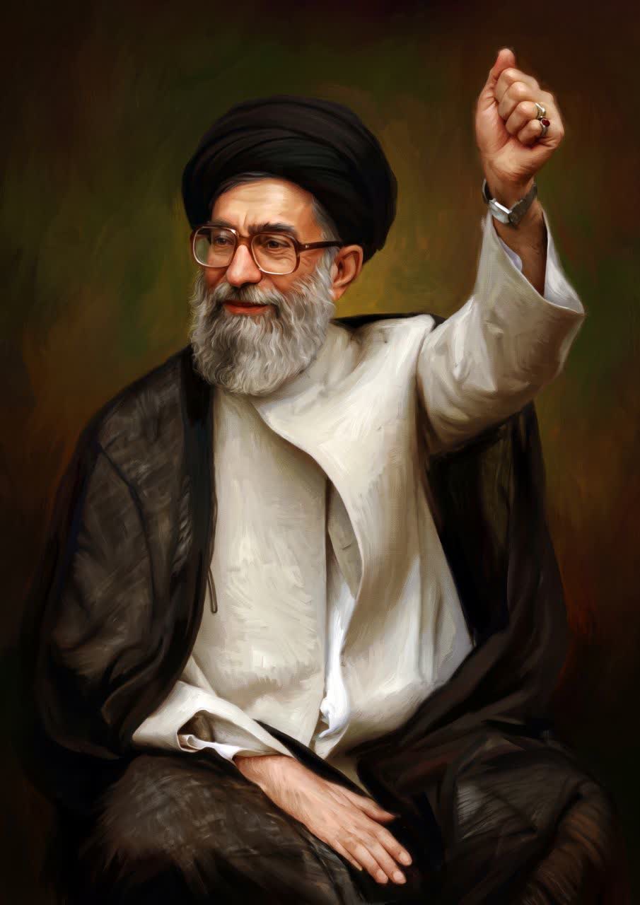 تصویرسازی چهره رهبر شهید انقلاب