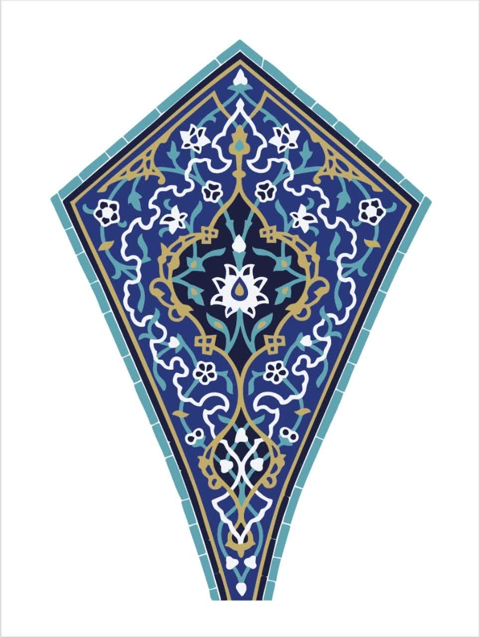 وکتور نقوش کاشی کاری