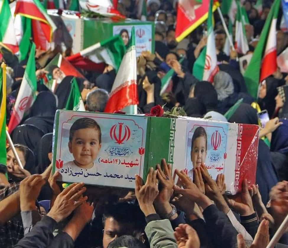 تصویر بازسازی شده شهید 14 ماهه سید محمدحسن نبی زاده