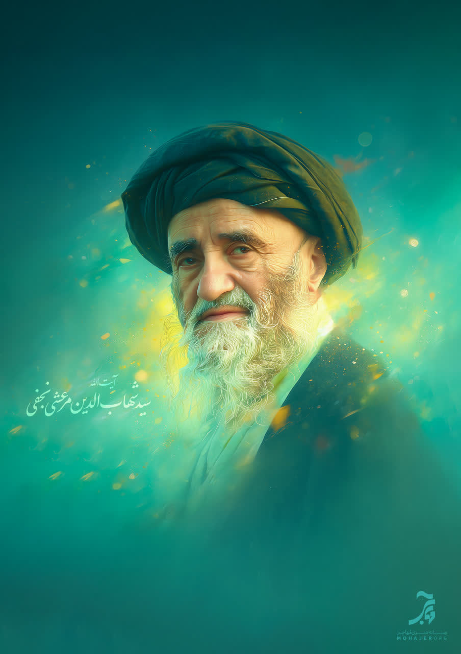 تصویرسازی آیت الله سید شهاب الدین مرعشی نجفی