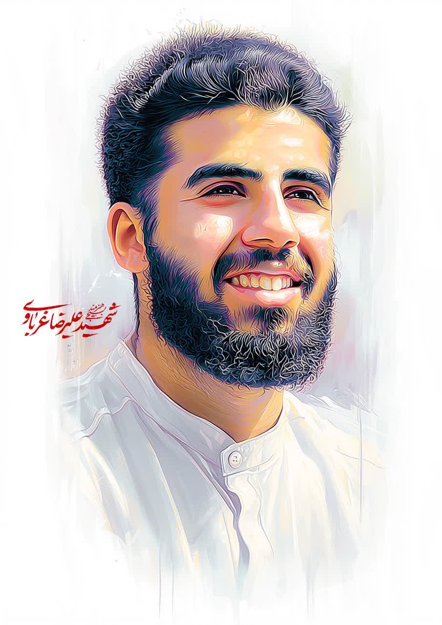 تصویرسازی هنرمند شهید علیرضا غرباوی